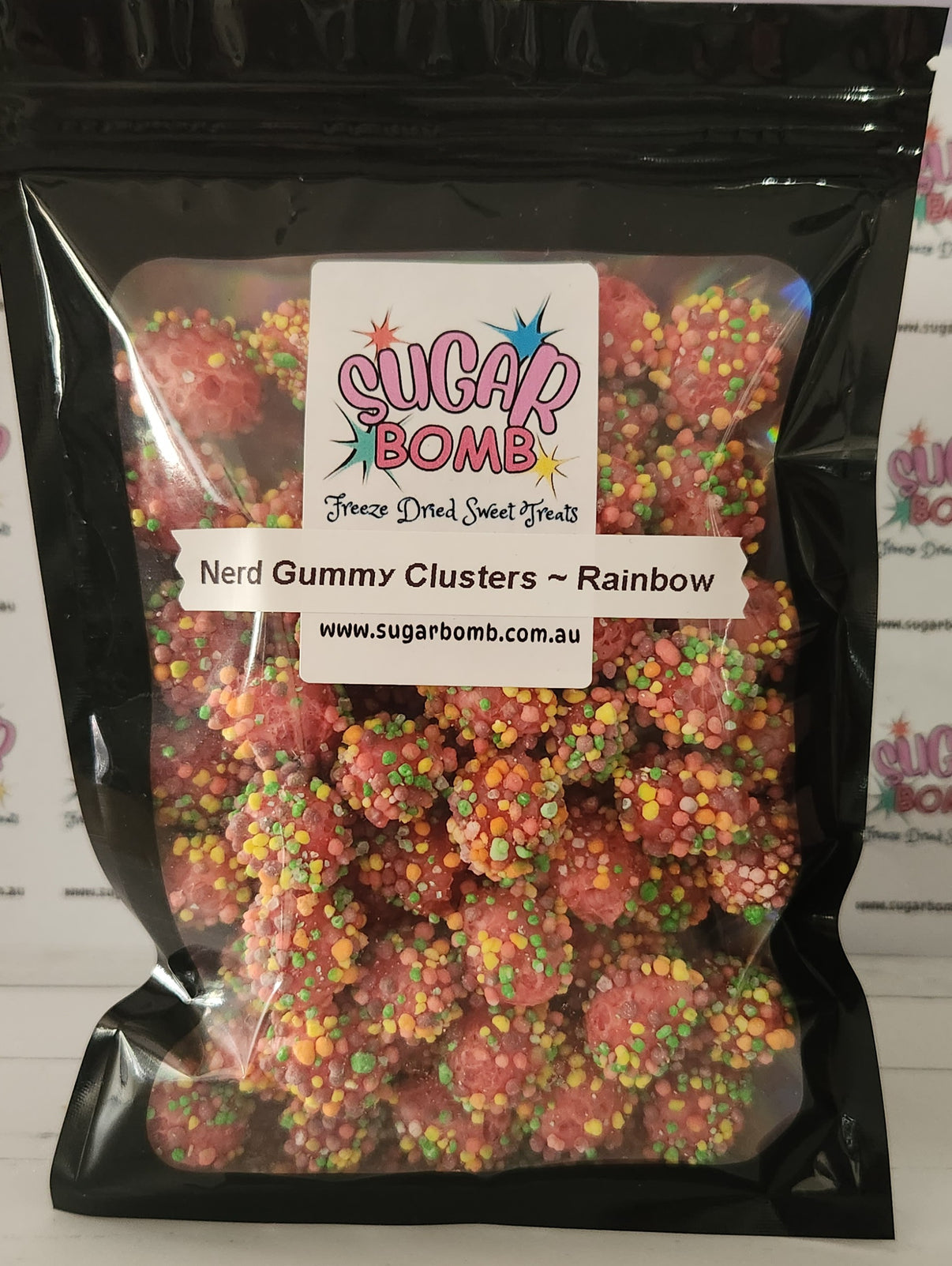 Freeze-dried Nerd Gummi Clusters - Rainbow – Sugar Bomb